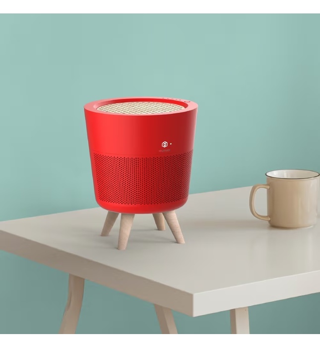 Máy lọc không khí Hàn Quốc Vovo M-002R màu đỏ