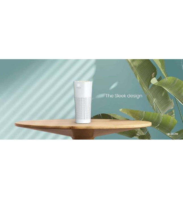 Máy lọc không khí mini để bàn Hàn Quốc Vovo M-003W màu trắng