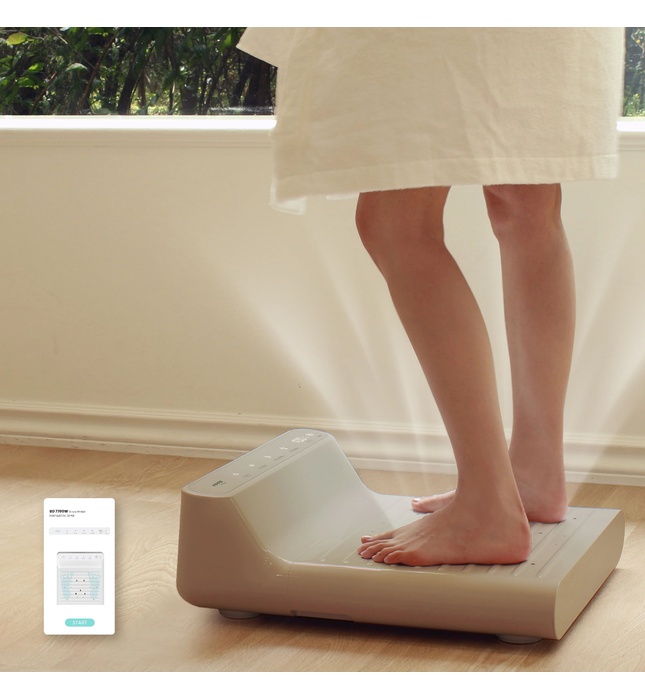 Máy sấy chân và cơ thể Hàn Quốc Vovo BD-7700G màu xám