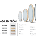 Gương Led Viền Nhôm Vàng Tròn 60cm GLS Q22C85 Ánh Sáng Trong