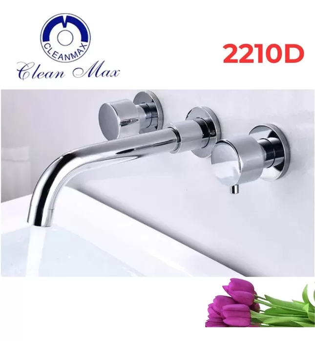 Vòi Lavabo Âm Tường Nóng Lạnh CleanMax 2210D