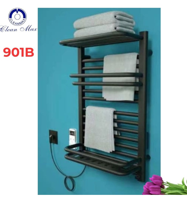 Giàn Sấy Khăn Đa Năng Màu Đen CleanMax 901B 