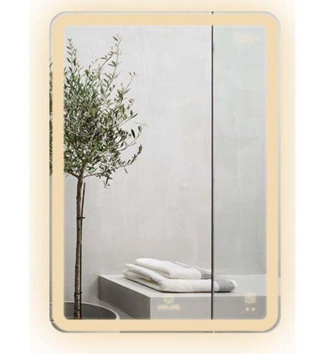 Gương Led Chữ Nhật Đứng 50x70cm GLS M35R36 Ánh Sáng Ngoài