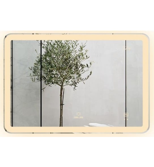 Gương Led Chữ Nhật Ngang 60x80cm GLS M35R66 Ánh Sáng Ngoài