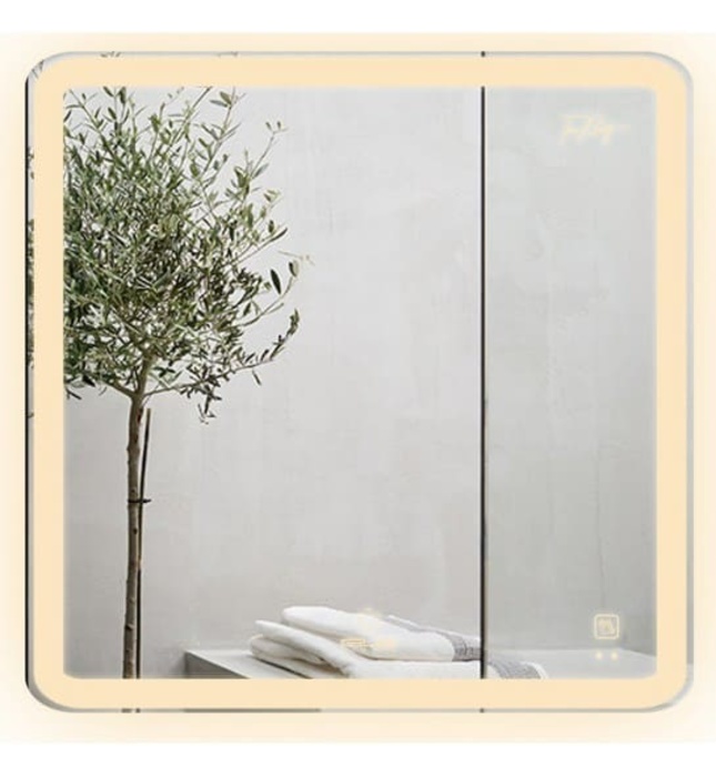 Gương Led Vuông 60x60cm GLS M35S26 Ánh Sáng Ngoài