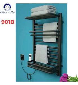 Giàn Sấy Khăn Đa Năng Màu Đen CleanMax 901B 