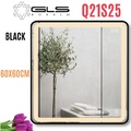 Gương Led Viền Nhôm Đen Vuông 60x60cm GLS Q21S25 Ánh Sáng Trong
