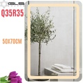 Gương Led Chữ Nhật 50x70cm GLS Q35R35 Dòng Q Ánh Sáng Trong