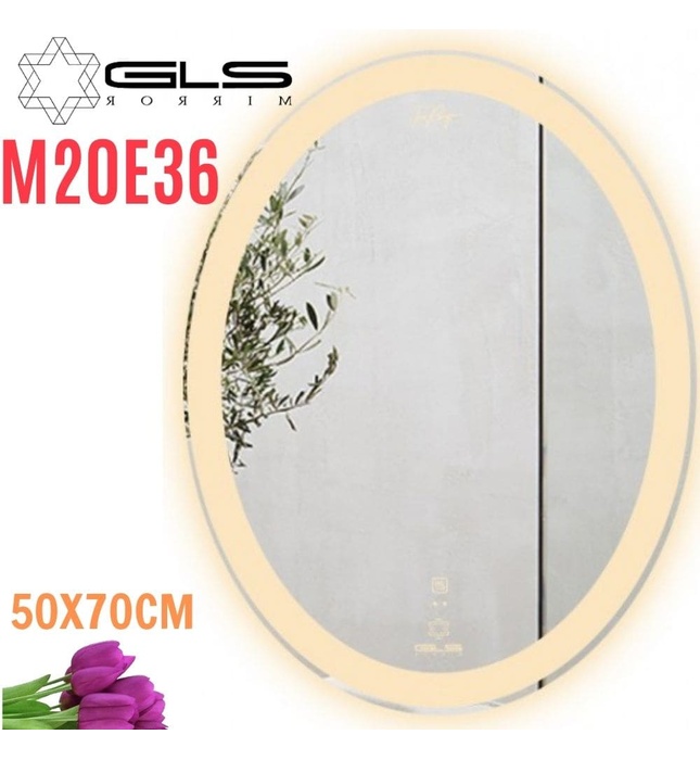 Gương Led Elip 50x70cm GLS M20E36 Ánh Sáng Ngoài
