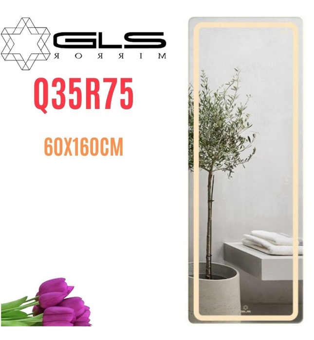 Gương Led Body Toàn Thân 60x160cm GLS Q35R75 Ánh Sáng Trong