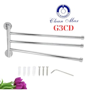 Thanh vắt khăn gấp gọn áp sát tường CleanMax G3CD 