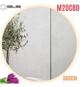 Gương Led Tròn D60cm GLS M20C80 Ánh Sáng Ngoài