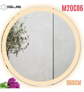 Gương Led Tròn D60cm GLS M20C86 Ánh Sáng Ngoài