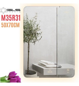 Gương Led Chữ Nhật Đứng 50x70cm GLS M35R31 Ánh Sáng Ngoài
