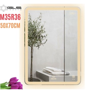 Gương Led Chữ Nhật Đứng 50x70cm GLS M35R36 Ánh Sáng Ngoài