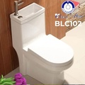 Bồn Cầu 1 Khối Thoát Ngang Kết Hợp Chậu Rửa CleanMax BLC102 