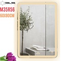 Gương Led Chữ Nhật Đứng 60x80cm GLS M35R56 Ánh Sáng Ngoài