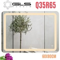 Gương Led Chữ Nhật Ngang 60x80cm GLS Q35R65 Ánh Sáng Trong