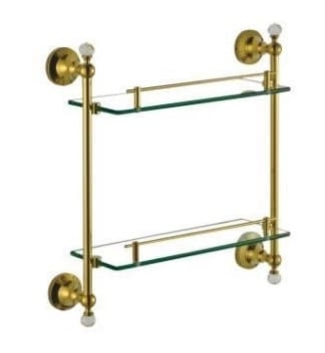 Kệ góc để đồ 2 tầng màu vàng Cleanmax 38006