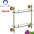 Kệ góc để đồ 2 tầng màu vàng Cleanmax 38006