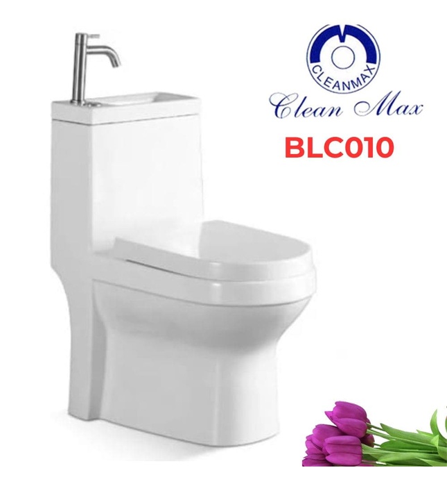 Bồn Cầu 1 Khối Kết Hợp Chậu Rửa CleanMax BLC010