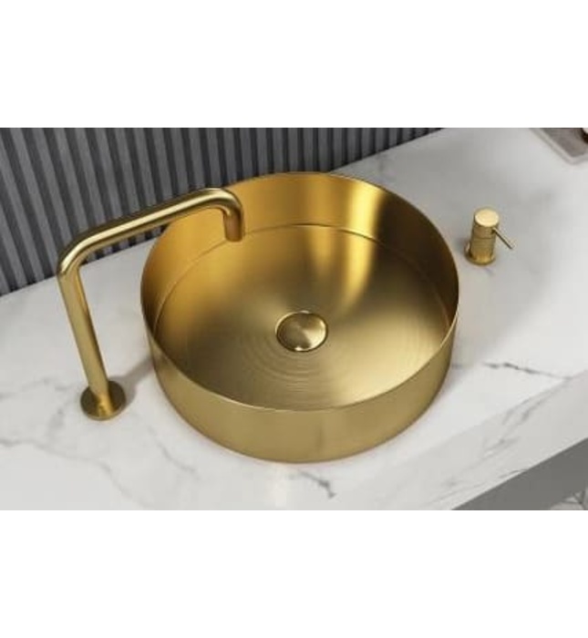 Chậu lavabo màu đồng vàng CleanMax SUS304LV 