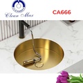 Chậu lavabo đồng cổ âm bàn đá CleanMax CA666