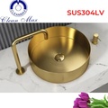 Chậu lavabo màu đồng vàng CleanMax SUS304LV 