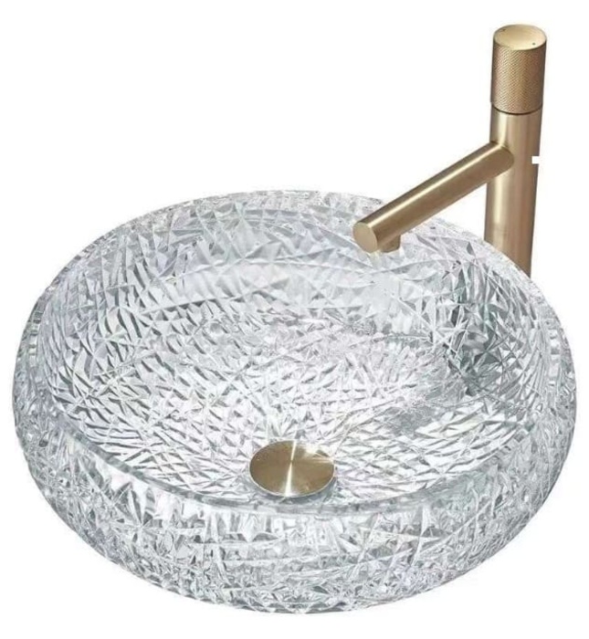 Chậu lavabo bằng pha lê CleanMax CPL2068 