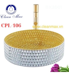 Chậu lavabo bằng pha lê CleanMax CPL-106