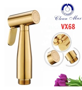 Vòi xịt vệ sinh mạ vàng CleanMax VX68