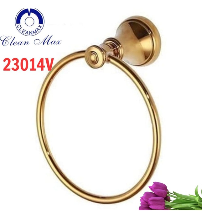 Vòng treo khăn mạ vàng CleanMax 23014V