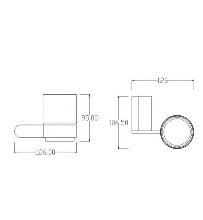 Giá để cốc đánh răng CleanMax 64010 