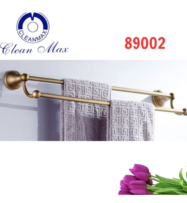 Thanh vắt khăn đôi mạ vàng CleanMax 89002 