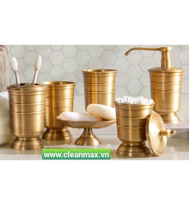 Bộ phụ kiện phòng tắm màu dồng thau CleanMax D1000 