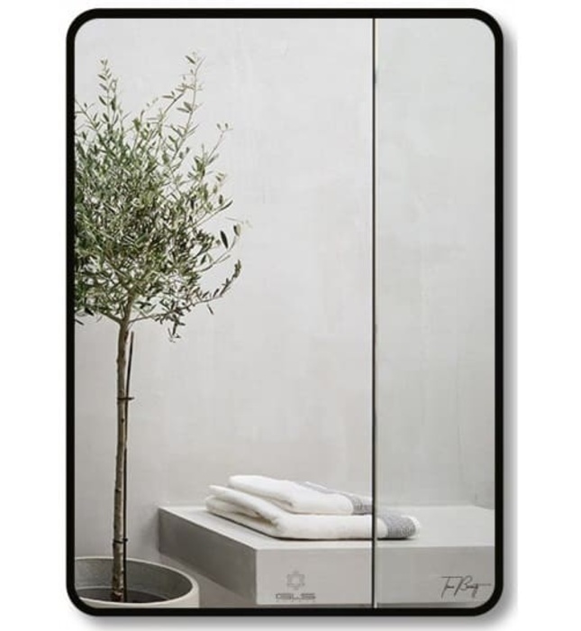 Gương Viền Nhôm Nâu Chữ Nhật Đứng 50x70cm GLS F14R30