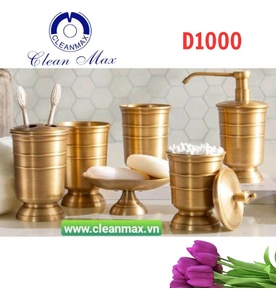 Bộ phụ kiện phòng tắm màu dồng thau CleanMax D1000 