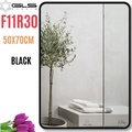 Gương Viền Nhôm Đen Chữ Nhật Đứng 50x70cm GLS F11R30
