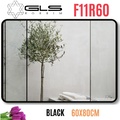 Gương Viền Nhôm Đen Chữ Nhật Ngang 60x80cm GLS F11R60