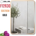 Gương Viền Nhôm Vàng Chữ Nhật Đứng 50x70cm GLS F12R30