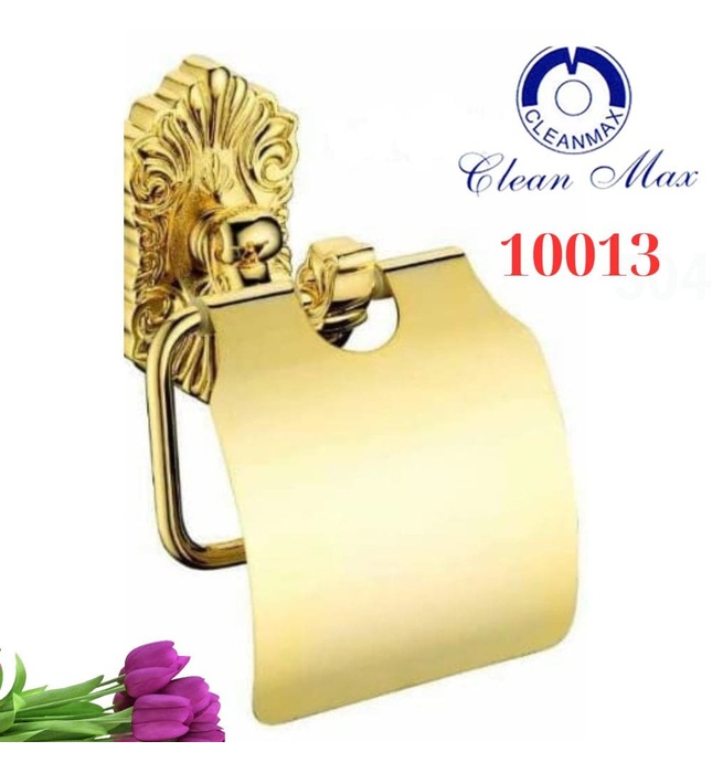 Móc treo giấy vệ sinh mạ vàng CleanMax 10013