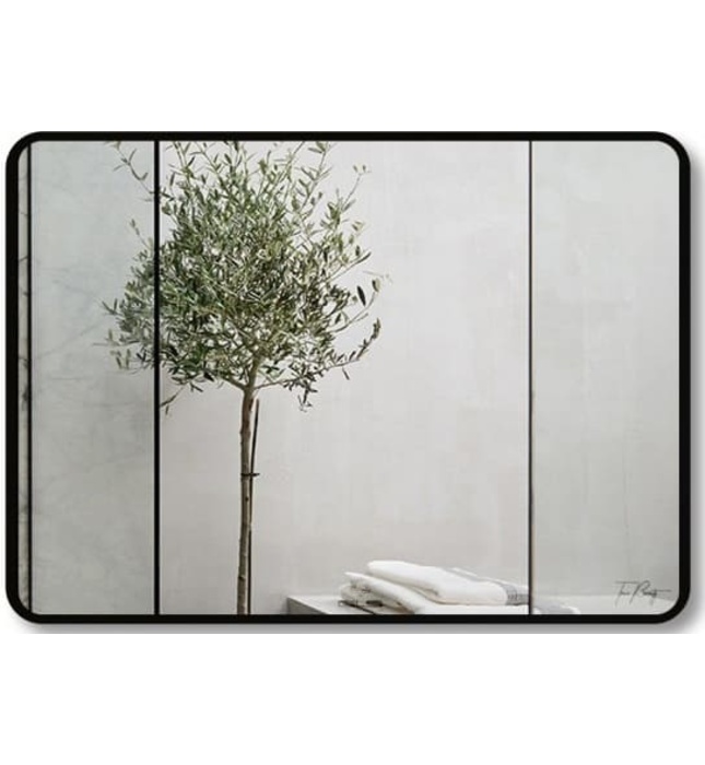 Gương Viền Nhôm Vàng Chữ Nhật Ngang 60x80cm GLS F12R60