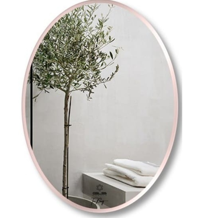 Gương Viền Nhôm Vàng Elip 50x70cm GLS F12E30