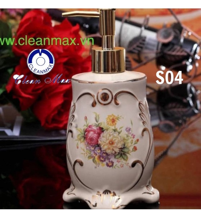 Bộ phụ kiện phòng tắm bằng gốm CleanMax S04