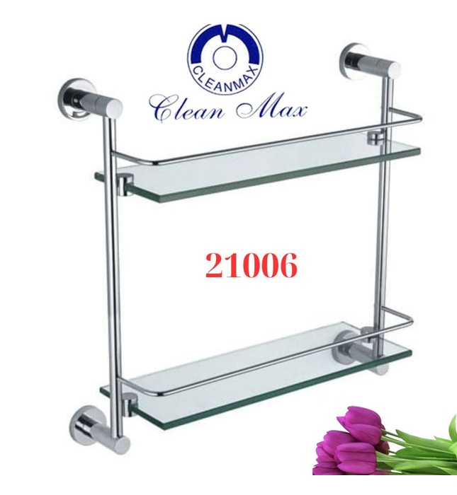 Kệ kính để đồ 2 tầng Cleanmax 21006