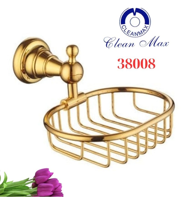 Kệ Xà Bông Mạ Vàng CleanMax 38008