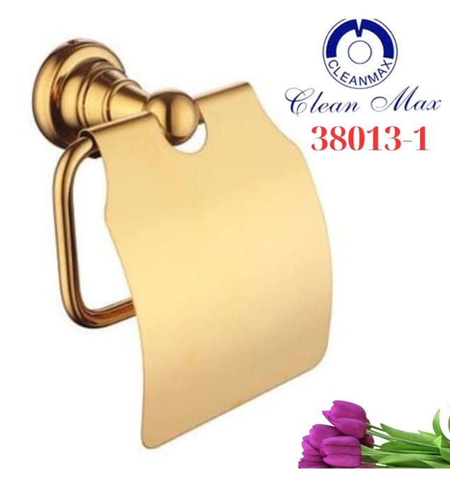 Móc treo giấy vệ sinh mạ vàng CleanMax 38013-1