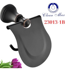Móc treo giấy vệ sinh màu đen CleanMax 23013-1B