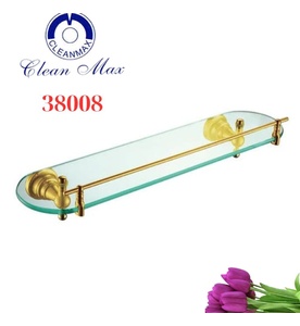 Kệ kính dưới gương mạ vàng CleanMax 38005