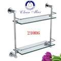 Kệ kính để đồ 2 tầng Cleanmax 21006